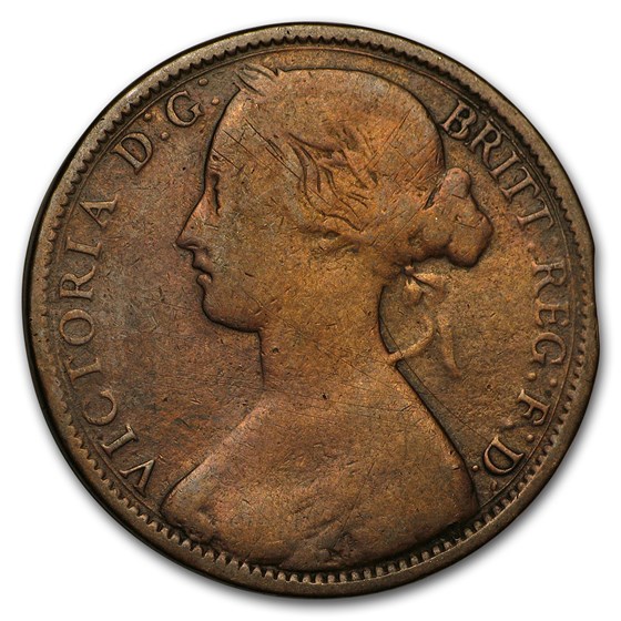 1860-1895 Victoria Young Head Penny Avg Circ (Random) 1860-1895 Victoria Young Head Penny Avg Circ (Random)