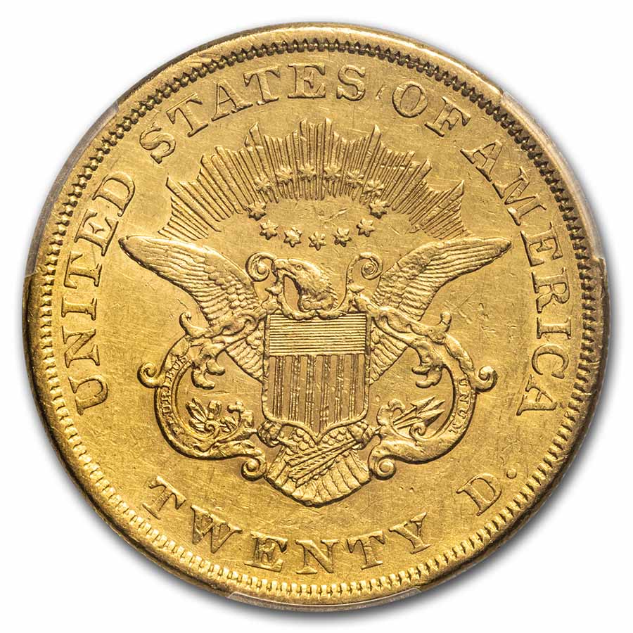 Buy 1860 $20 Liberty Gold Double Eagle XF-45 PCGS | APMEX