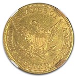 1860 $5 Liberty Gold Half Eagle MS-61 NGC