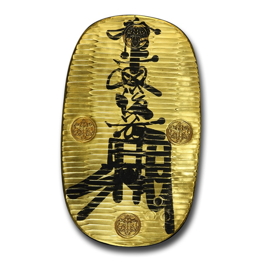 (1860-62) Japan Gold 10 Ryo Oban Man'en Era MS-64 PCGS