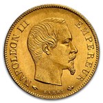 1860-A France Gold 10 Francs Napoleon III MS-65 NGC