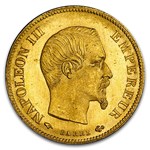 1860-A France Gold 10 Francs Napoleon III MS-65 PCGS