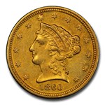 1860-C $2.50 Liberty Gold Quarter Eagle MS-61 PCGS