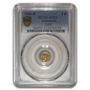 1860 Guatemala Gold 4 Reales AU-53 PCGS