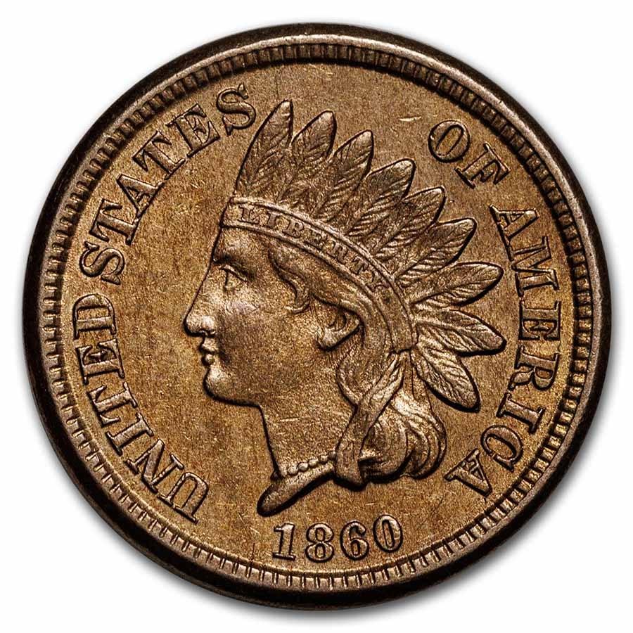 1860 Indian Head Cent BU