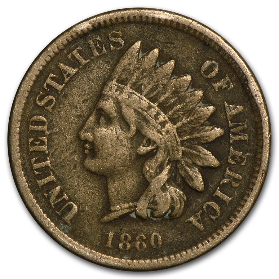 1860 Indian Head Cent Fine
