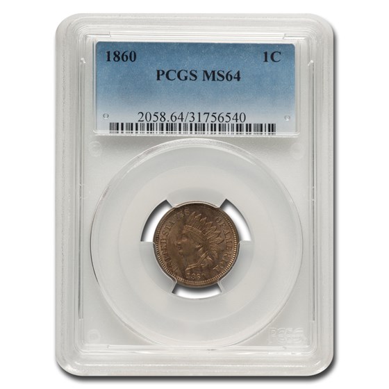 1860 Indian Head Cent MS-64 PCGS 1860 Indian Head Cent MS-64 PCGS