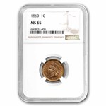 1860 Indian Head Cent MS-65 NGC