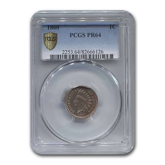 1860 Indian Head Cent PR-64 PCGS 1860 Indian Head Cent PR-64 PCGS