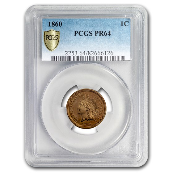 1860 Indian Head Cent PR-64 PCGS 1860 Indian Head Cent PR-64 PCGS