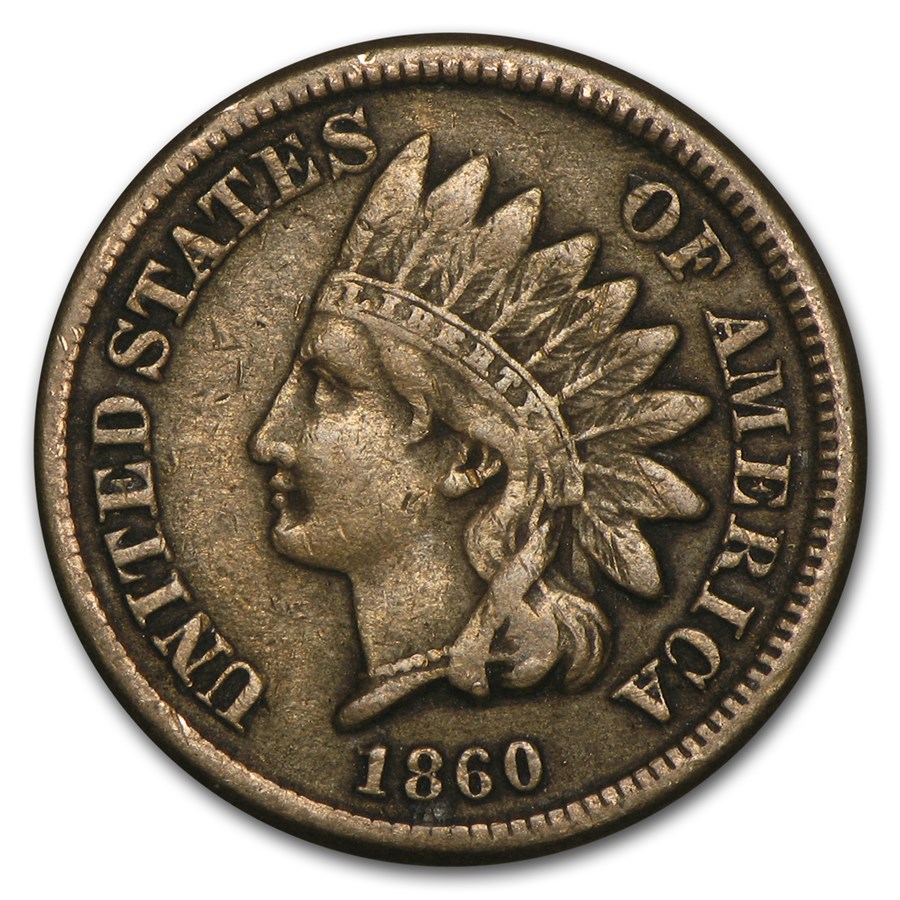 1860 Indian Head Cent VF