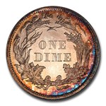 1860 Liberty Seated Dime PR-67+ Cameo PCGS