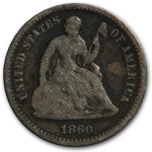 1860 Liberty Seated Half Dime Good 1860 Liberty Seated Half Dime Good
