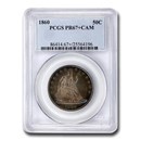 1860 Liberty Seated Half Dollar PR-67+ Cameo PCGS