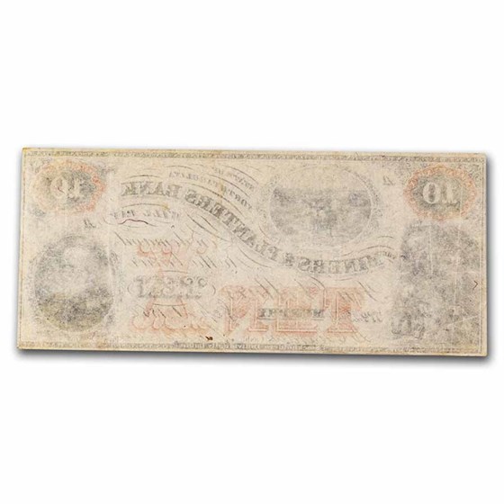 1860 Miners & Planters Bank of Murphy, NC $10 NC-35 VF 1860 Miners & Planters Bank of Murphy, NC $10 NC-35 VF