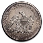 1860-O Liberty Seated Dollar AU-55 PCGS