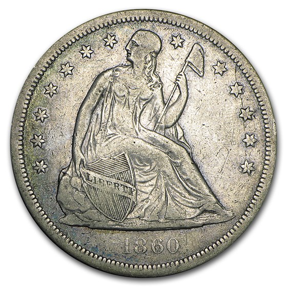 1860-O Liberty Seated Dollar Fine 1860-O Liberty Seated Dollar Fine
