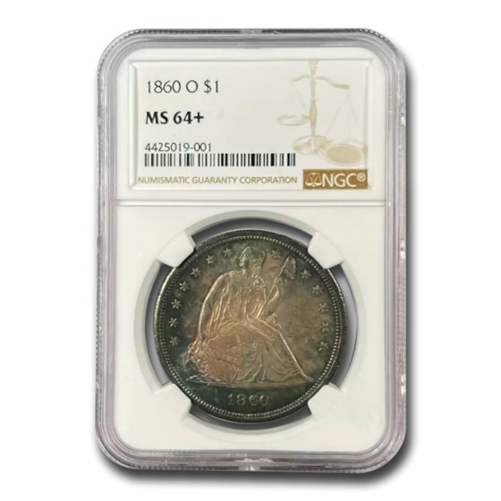 1860-O Liberty Seated Dollar MS-64+ NGC 1860-O Liberty Seated Dollar MS-64+ NGC