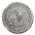 1860-O Liberty Seated Dollar XF-40 NGC