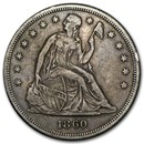 1860-O Liberty Seated Dollar XF