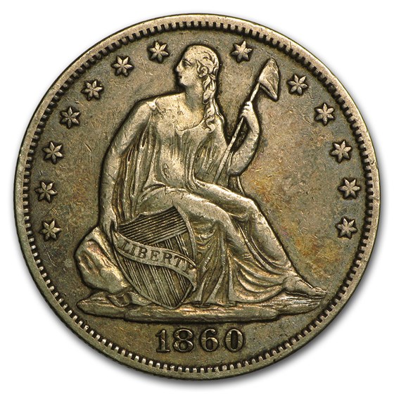 1860-O Liberty Seated Half Dollar XF 1860-O Liberty Seated Half Dollar XF