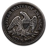 1860-O Liberty Seated Quarter XF