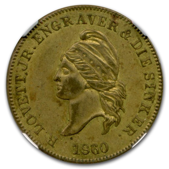 Buy 1860 Philadelphia Token MS-61 NGC (M-PA 354) | APMEX