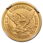 1860-S $2.50 Liberty Gold Quarter Eagle AU-58 NGC