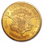 1860-S $20 Liberty Gold Double Eagle AU-55 PCGS