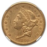 1860-S $20 Liberty Gold Double Eagle XF-45 NGC