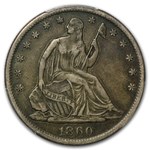 1860-S Liberty Seated Half Dollar XF-40 PCGS