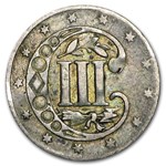 1860 Three Cent Silver VF