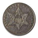1860 Three Cent Silver XF