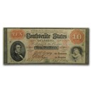 1861 $10.00 (T-24) R. M. T. Hunter VF
