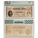 1861 $10.00 (T-24) R. M. T. Hunter XF-40 PCGS