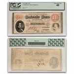 1861 $10.00 (T-24) R. M. T. Hunter XF-40 PCGS