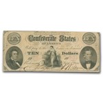 1861 $10 (T-25) Hunter & Memminger VF