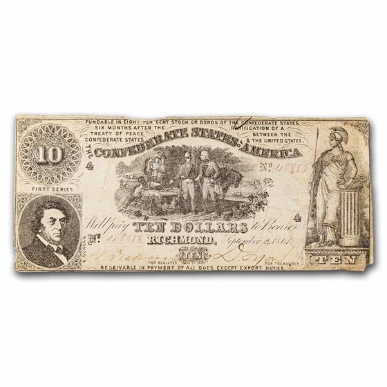 1861 $10 (T-30) Sweet Potato Dinner Fine - Cancelled 1861 $10 (T-30) Sweet Potato Dinner Fine - Cancelled