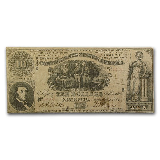 1861 $10 (T-30) Sweet Potato Dinner VF (Cancelled) 1861 $10 (T-30) Sweet Potato Dinner VF (Cancelled)