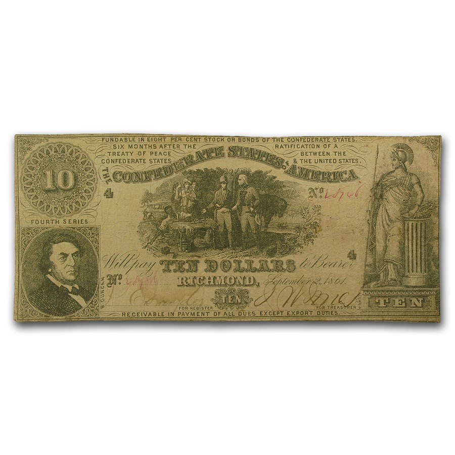 1861 $10 (T-30) Sweet Potato Dinner VF