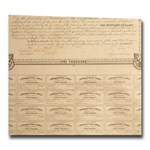 1861 $1000 CSA Bond 8% / 15yr Jefferson Davis/Tyler(CR-95A) XF
