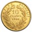 1861-1869 France Gold 10 Francs Napoleon III Laureate (Avg Circ)