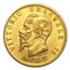 1861-1878 Italy Gold 20 Lire Vittorio Emanuele II AU