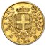 1861-1878 Italy Gold 20 Lire Vittorio Emanuele II Avg Circ