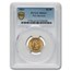 1861 $2.50 Liberty Gold Quarter Eagle New Reverse MS-63 PCGS