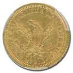 1861 $2.50 Liberty Gold Quarter Eagle Type 2 AU-53 PCGS
