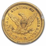 1861 $2.50 Liberty Gold Quarter Eagle Type 2 AU-55 PCGS CAC
