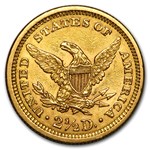 1861 $2.50 Liberty Gold Quarter Eagle Type 2 AU