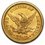 1861 $2.50 Liberty Gold Quarter Eagle Type 2 AU