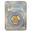 1861 $2.50 Liberty Gold Quarter Eagle Type 2 MS-62 PCGS
